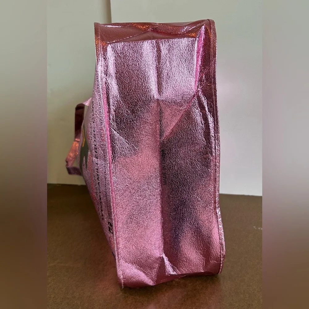 Camille Rose Pink Large Reusable Tote Gift Grocery Bag Swag New Without Tags